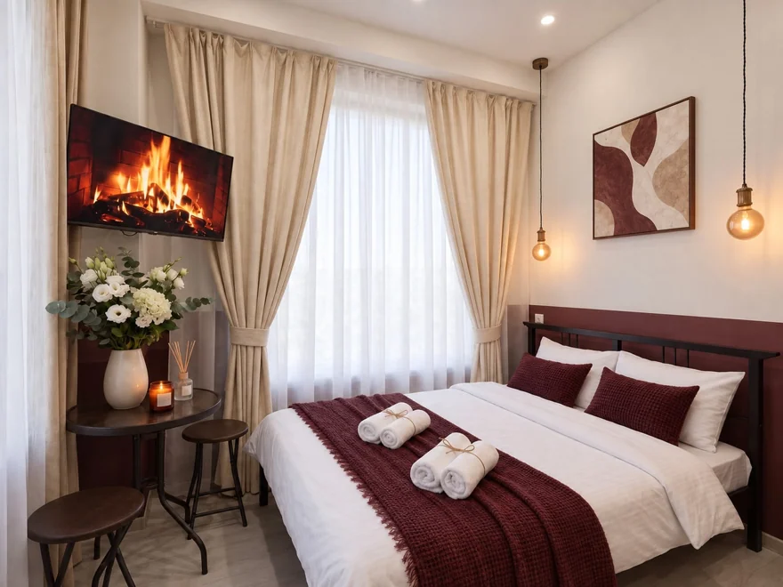 Бордо и айвори · Общий вид · визуализация